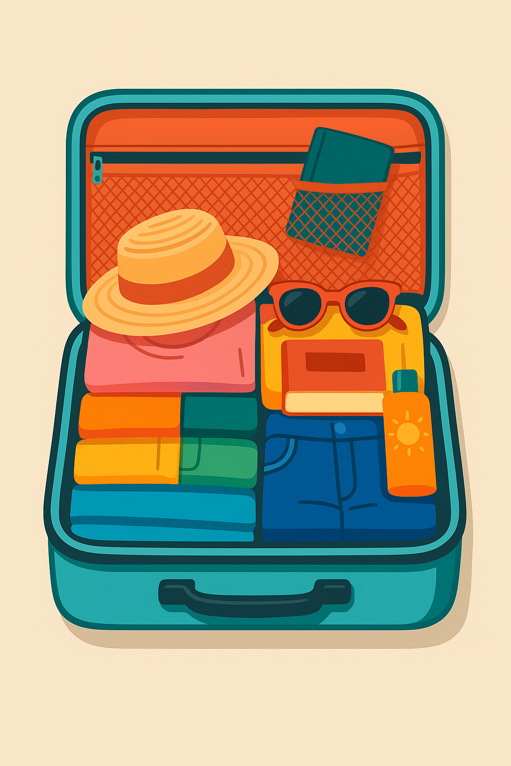 Valigia Ordinata 40L – Compatta e Leggera